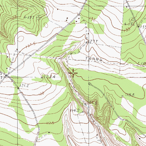 Topographic Map of Okanola School, SC