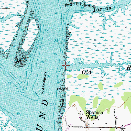 Topographic Map of Old House Creek, SC