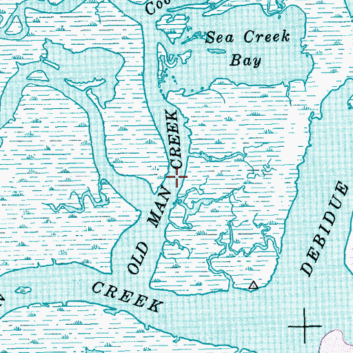 Topographic Map of Old Man Creek, SC