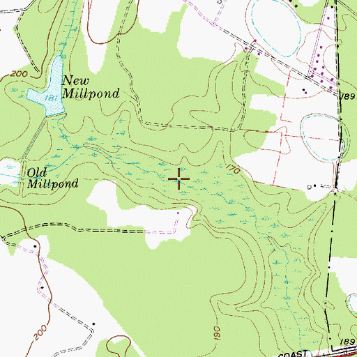 Topographic Map of Old Millpond, SC