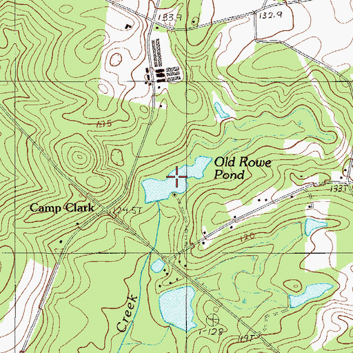 Topographic Map of Old Rowe School, SC