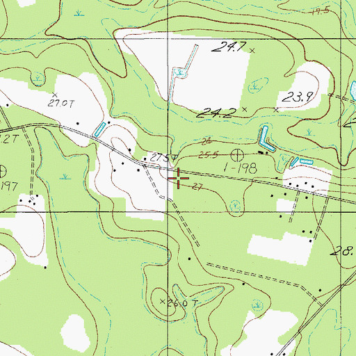 Topographic Map of Omega School, SC
