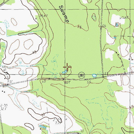 Topographic Map of Orr Swamp, SC