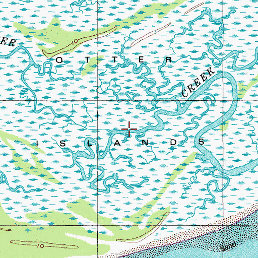 Topographic Map of Otter Creek, SC