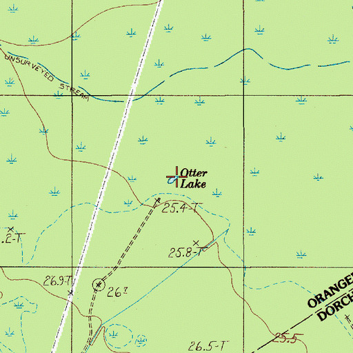 Topographic Map of Otter Lake, SC