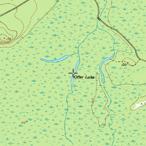 Topographic Map of Otter Lake, SC