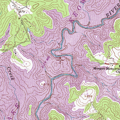 Topographic Map of Owens Chapel, SC