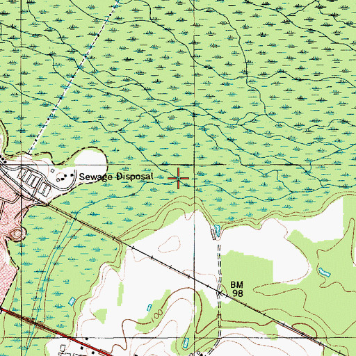 Topographic Map of Ox Swamp, SC