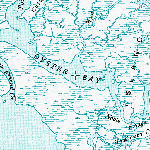 Topographic Map of Oyster Bay, SC