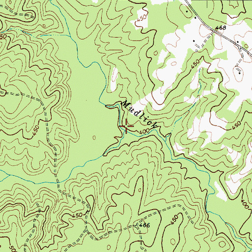 Topographic Map of Pages Creek, SC