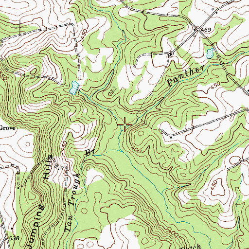 Topographic Map of Panther Branch, SC
