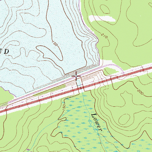 Topographic Map of Par Pond, SC