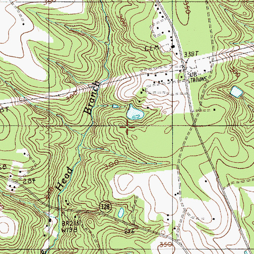 Topographic Map of Parker School, SC