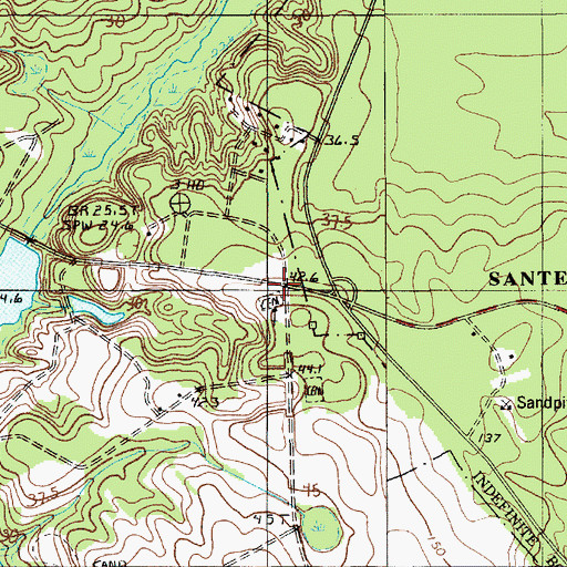 Topographic Map of Parlersville Church, SC