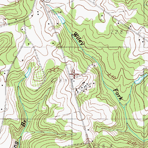 Topographic Map of Pauline School, SC