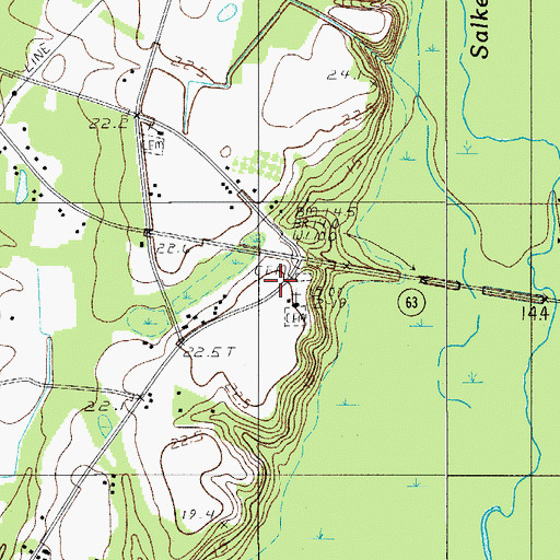 Topographic Map of Pemel Church, SC