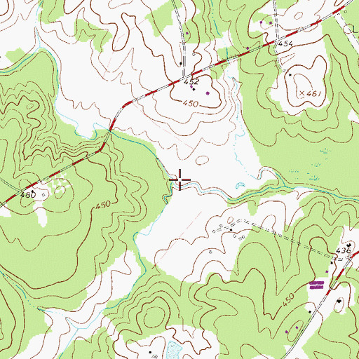 Topographic Map of Penn Creek, SC