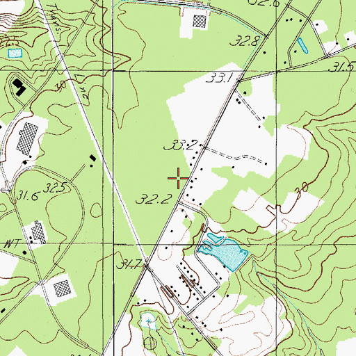 Topographic Map of Peoples School, SC