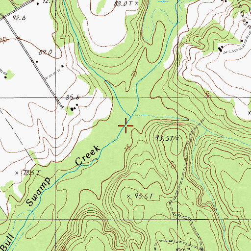Topographic Map of Persimmon Branch, SC