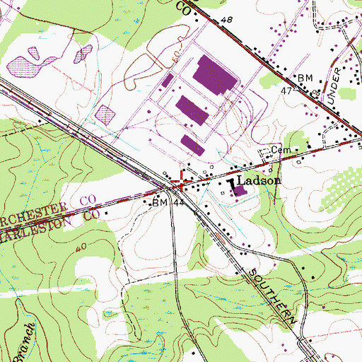 Topographic Map of Philadelphia Church, SC