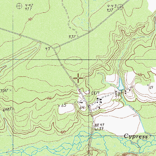 Topographic Map of Philipsville School, SC