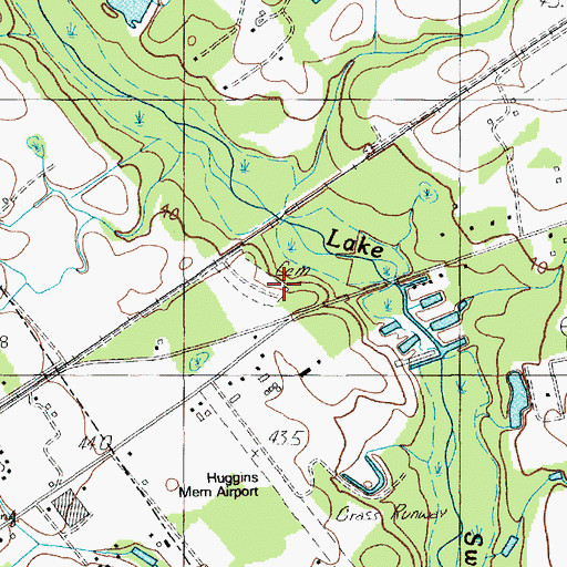 Topographic Map of Phillips Cemetery, SC