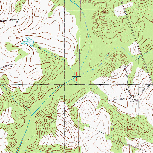 Topographic Map of Pickens Creek, SC