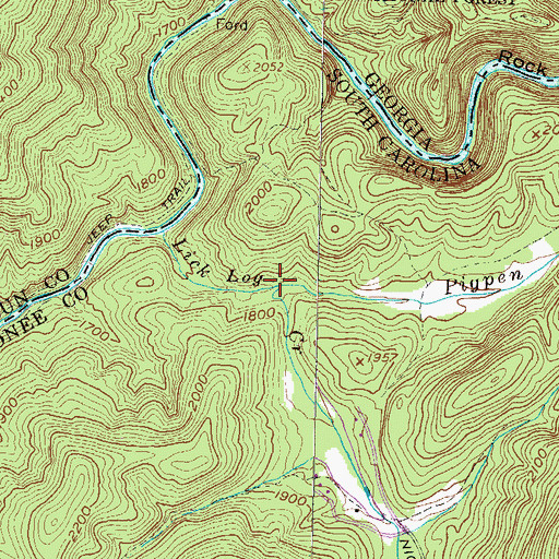 Topographic Map of Pigpen Branch, SC