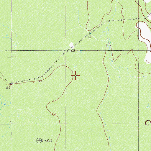 Topographic Map of Pine Savannah Branch, SC