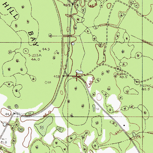 Topographic Map of Piney Grove Church, SC