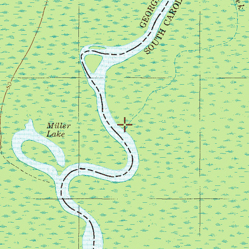 Topographic Map of Pipe Creek, SC