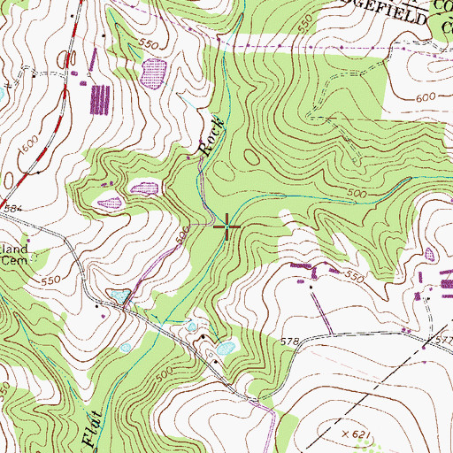 Topographic Map of Pitts Branch, SC