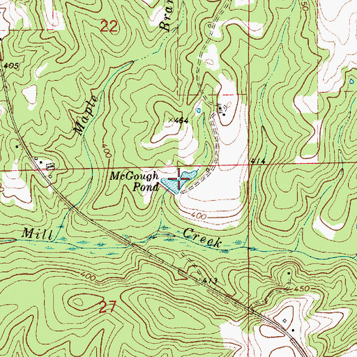 Topographic Map of McGough Pond, AL