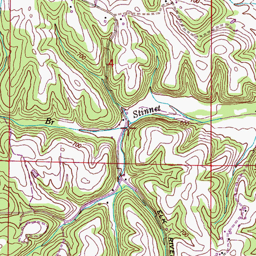 Topographic Map of McGowan Branch, AL
