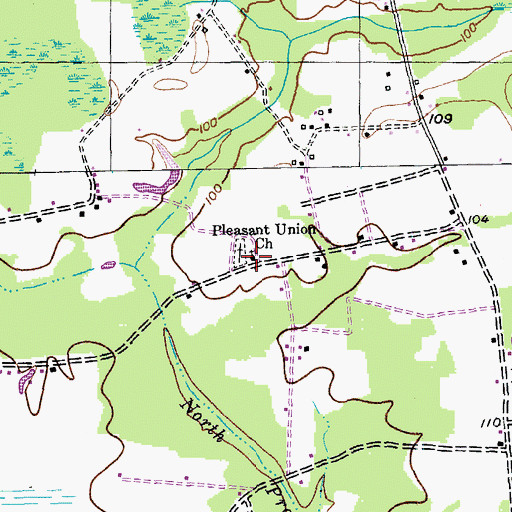 Topographic Map of Pleasant Union Church, SC
