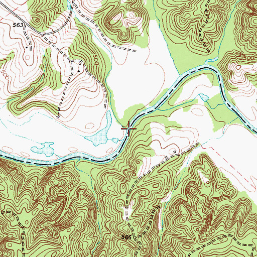 Topographic Map of Plum Branch, SC