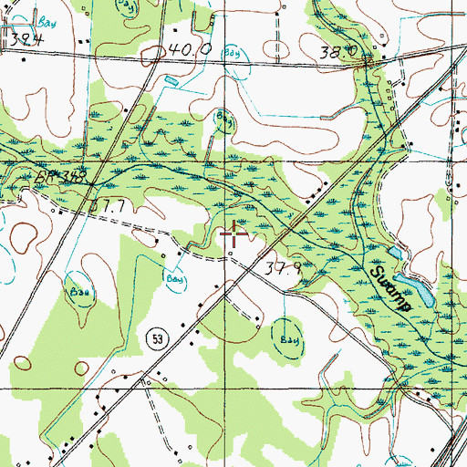 Topographic Map of Plumhaw School, SC