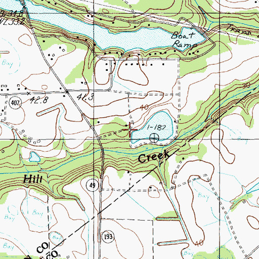 Topographic Map of Pokefield School, SC