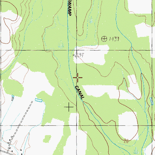 Topographic Map of Polk Swamp Canal, SC