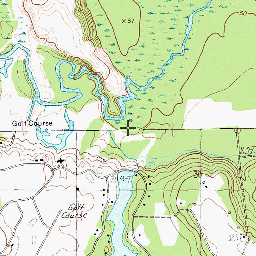 Topographic Map of Polk Swamp Creek, SC