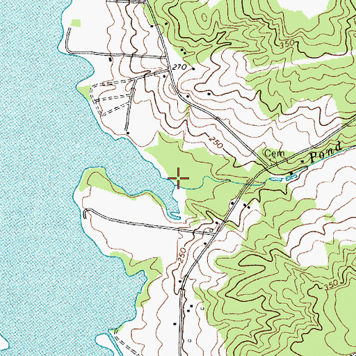 Topographic Map of Pond Hollow Branch, SC