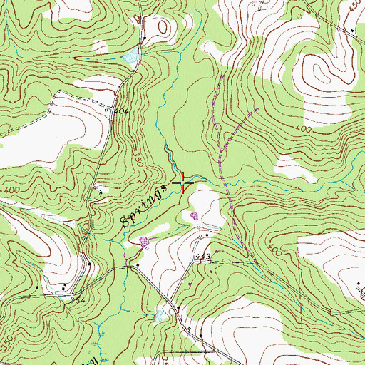 Topographic Map of Poplar Branch, SC