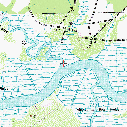 Topographic Map of Ports Creek, SC