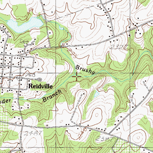 Topographic Map of Powder Branch, SC