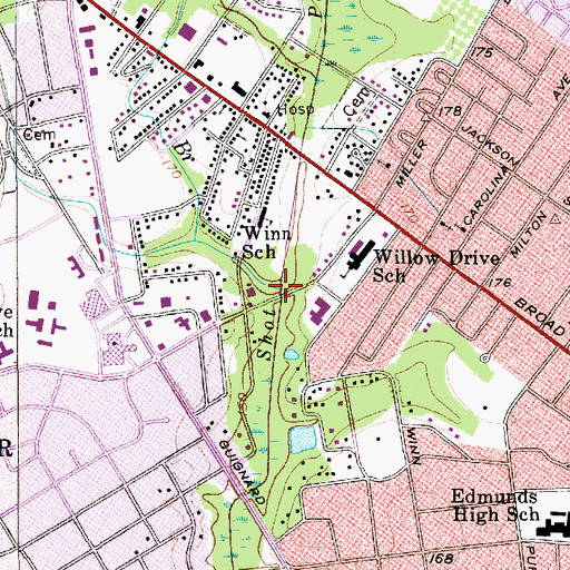 Topographic Map of Powder Horn Branch, SC