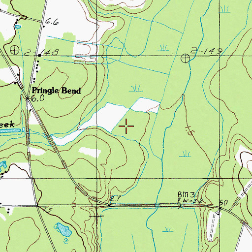Topographic Map of Pringle Creek, SC