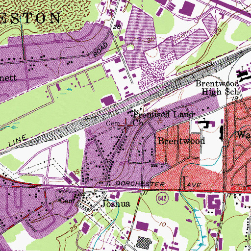 Topographic Map of Promised Land Church, SC