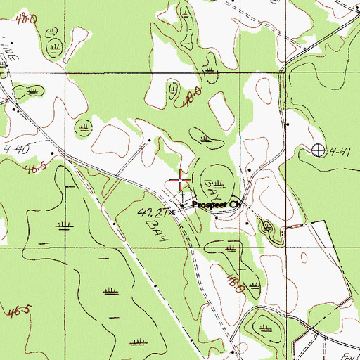 Topographic Map of Prospect Church, SC