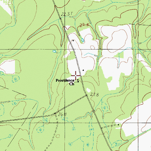 Topographic Map of Providence Church, SC