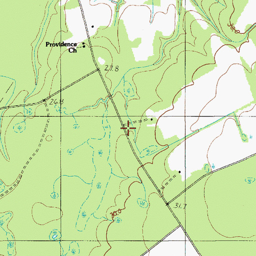 Topographic Map of Providence School, SC